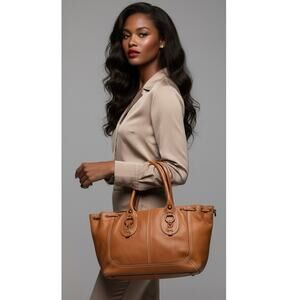 Banana Republic Bag Brown Chatham Leather Tote Shopper Handbag Classic